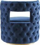Theo Navy Velvet Accent Chair