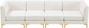 Alina Cream Velvet Modular Sofa