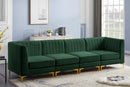 Alina Green Velvet Modular Sectional