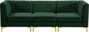 Alina Green Velvet Modular Sectional
