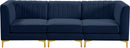 Alina Navy Velvet Modular Sofa