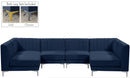 Alina Navy Velvet Modular Sectional