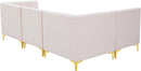 Alina Pink Velvet Modular Sectional