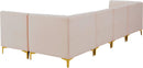 Alina Pink Velvet Modular Sectional