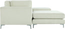 Julia Cream Velvet Modular Sectional (6 Boxes)