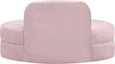 Mitzy Pink Velvet Loveseat