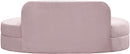 Mitzy Pink Velvet Sofa