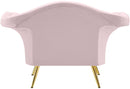 Lips Pink Velvet Chair