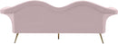 Lips Pink Velvet Sofa