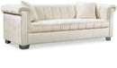 Kayla Cream Velvet Sofa