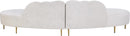 Divine Cream Velvet 2pc. Sectional
