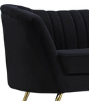 Margo Black Velvet Chair