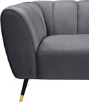 Beaumont Grey Velvet Chair