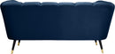Beaumont Navy Velvet Loveseat