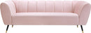 Beaumont Pink Velvet Sofa