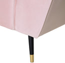 Beaumont Pink Velvet Sofa