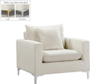 Naomi Cream Velvet Chair