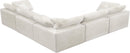 Cozy Cream Velvet Cloud Modular Sectional