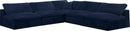 Cozy Navy Velvet Cloud Modular Sectional