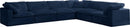 Cozy Navy Velvet Cloud Modular Sectional