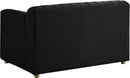 Naya Black Velvet Chair