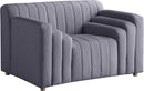 Naya Grey Velvet Chair