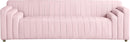 Naya Pink Velvet Sofa