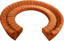 Infinity Cognac Velvet 11pc. Modular Sectional