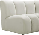 Infinity Cream Velvet 8pc. Modular Sectional