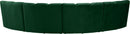 Infinity Green Velvet 4pc. Modular Sectional