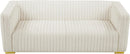Ravish Cream Velvet Sofa