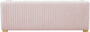 Ravish Pink Velvet Sofa