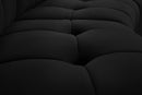 Limitless Black Velvet 6pc. Modular Sectional