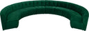 Limitless Green Velvet 10pc. Modular Sectional