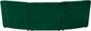 Limitless Green Velvet 3pc. Modular Sectional