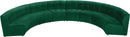 Limitless Green Velvet 8pc. Modular Sectional