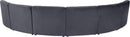 Limitless Grey Velvet 6pc. Modular Sectional