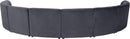 Limitless Grey Velvet 8pc. Modular Sectional
