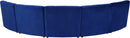Limitless Navy Velvet 5pc. Modular Sectional