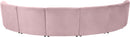 Limitless Pink Velvet 7pc. Modular Sectional