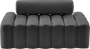 Melody Grey Velvet Loveseat
