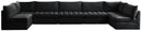 Jacob Black Velvet Modular Sectional