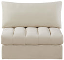 Jacob Cream Velvet Armless