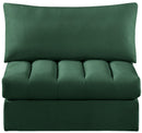 Jacob Green Velvet Armless