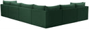 Jacob Green Velvet Modular Sectional