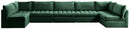 Jacob Green Velvet Modular Sectional