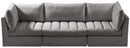 Jacob Grey Velvet Modular Sofa