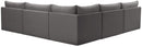 Jacob Grey Velvet Modular Sectional