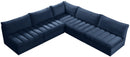 Jacob Navy Velvet Modular Sectional