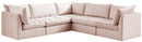 Jacob Pink Velvet Modular Sectional